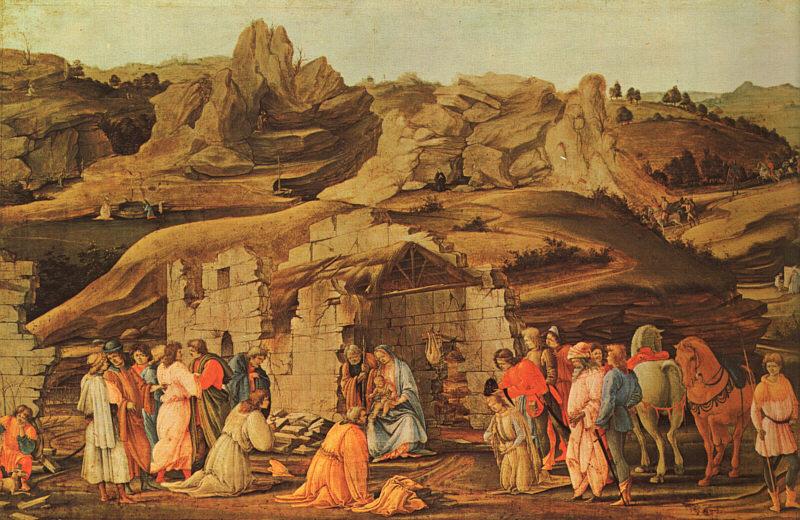 Filippino Lippi The Adoration of the Kings Norge oil painting art